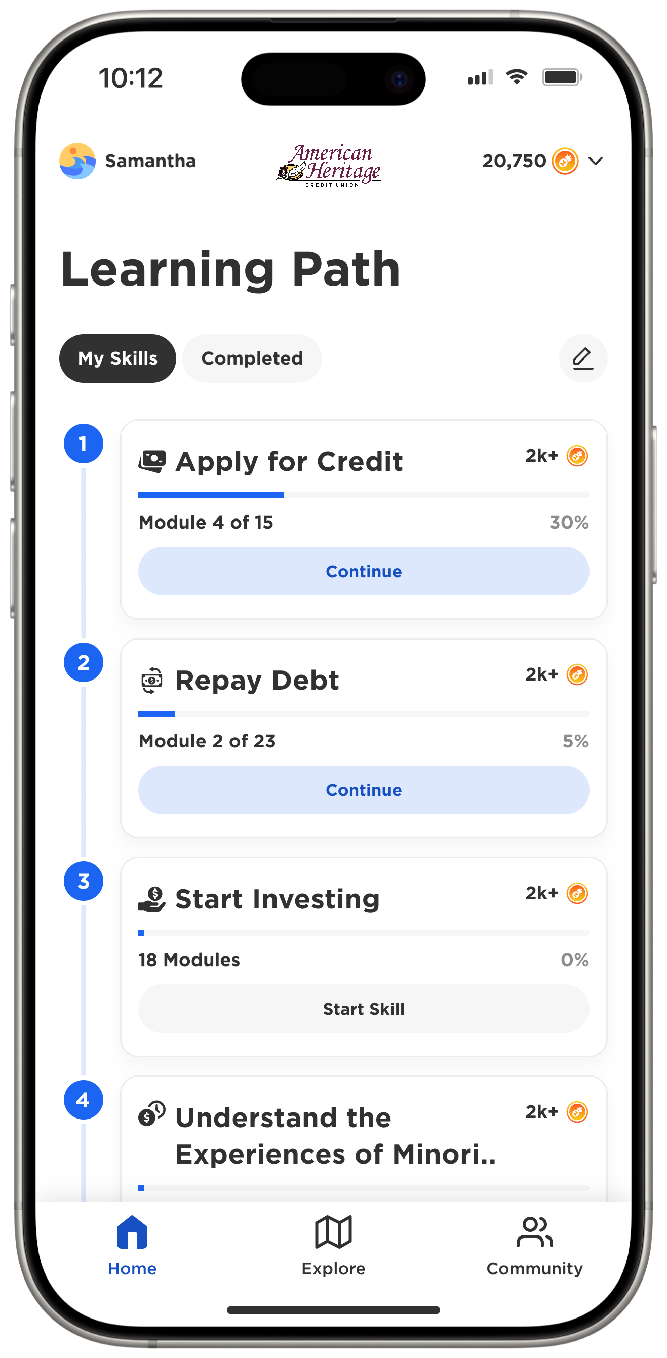 Zogo Mobile Learning Path Screenshot