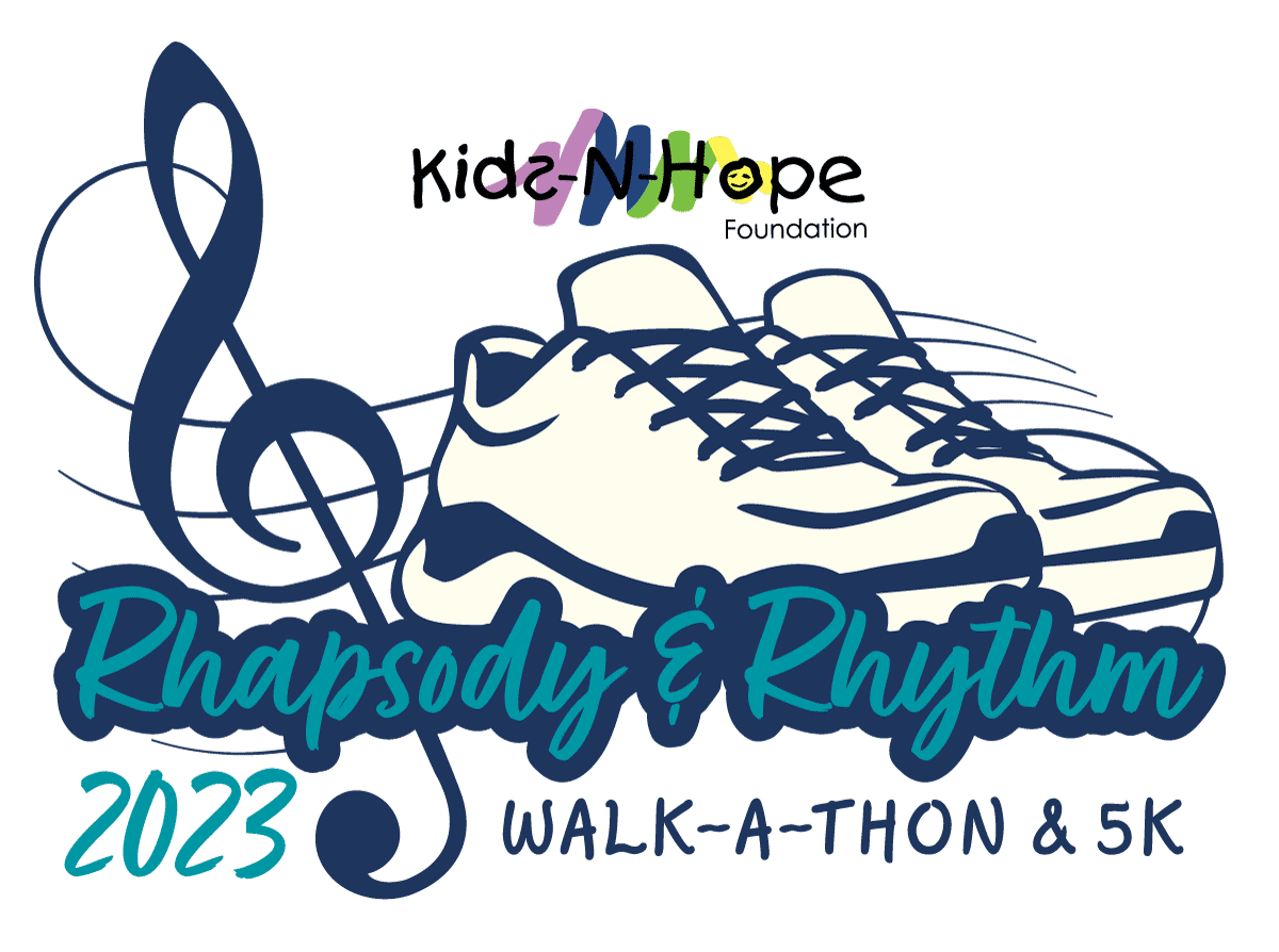 2023-Rhapsody-n-Rhythm-Walk-A-Thon-Logo-RGB 2023 Rhapsody & Rhythm Walk-A-Thon & 5K logo with sneakers and music notes
