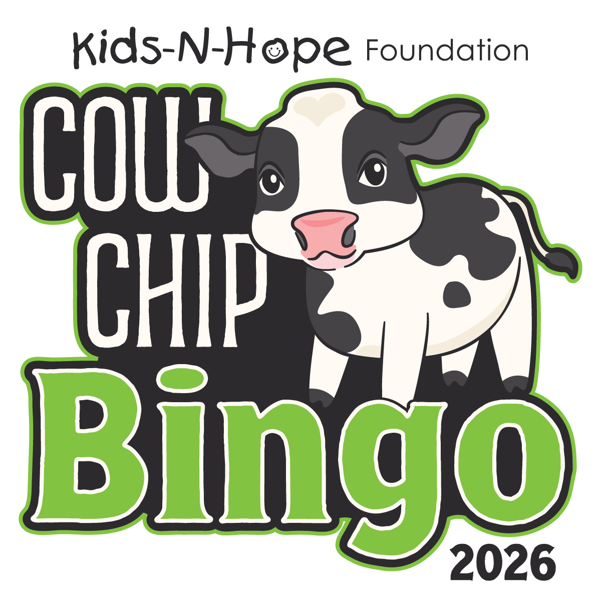 Cow Chip Bingo Logo Kids-N-Hope Foundation Cow Chip Bingo 2026