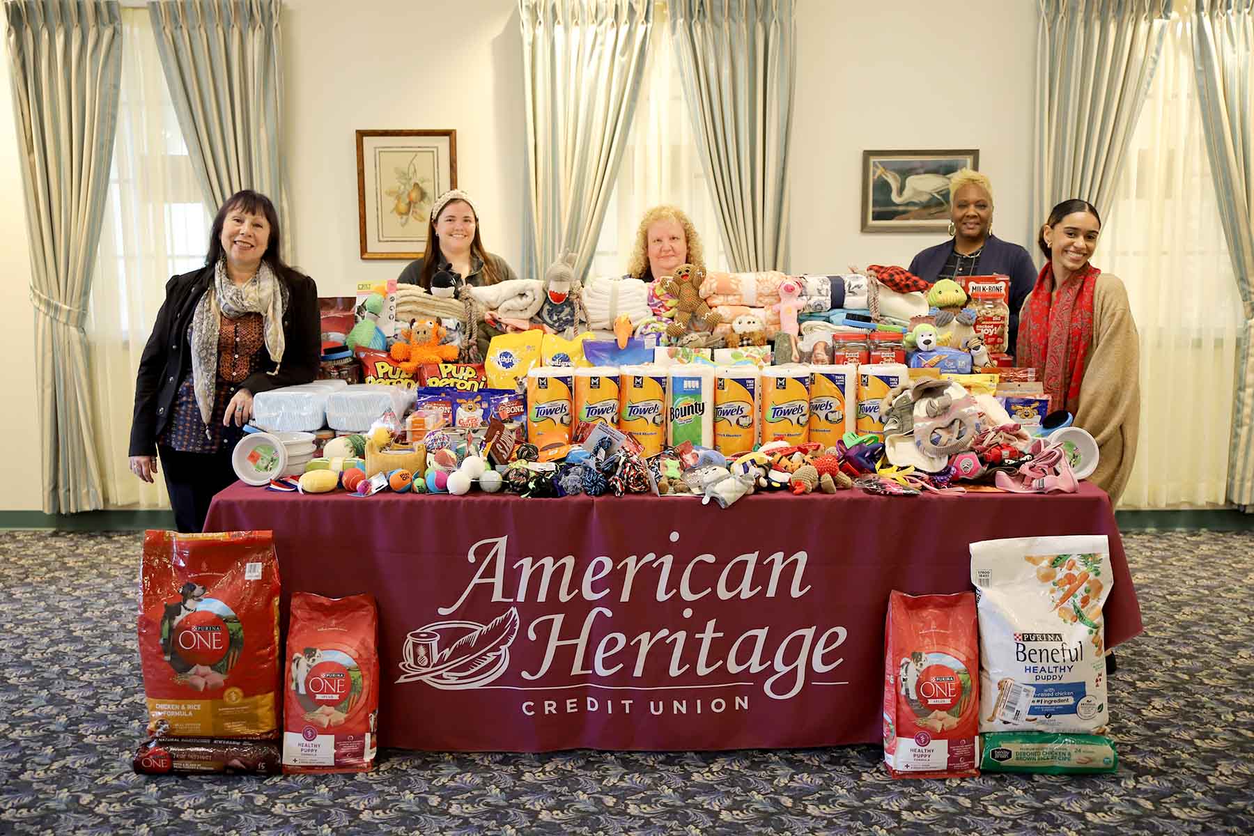 American Heritage volunteers donated time and items to 2025 Paw Pals Program