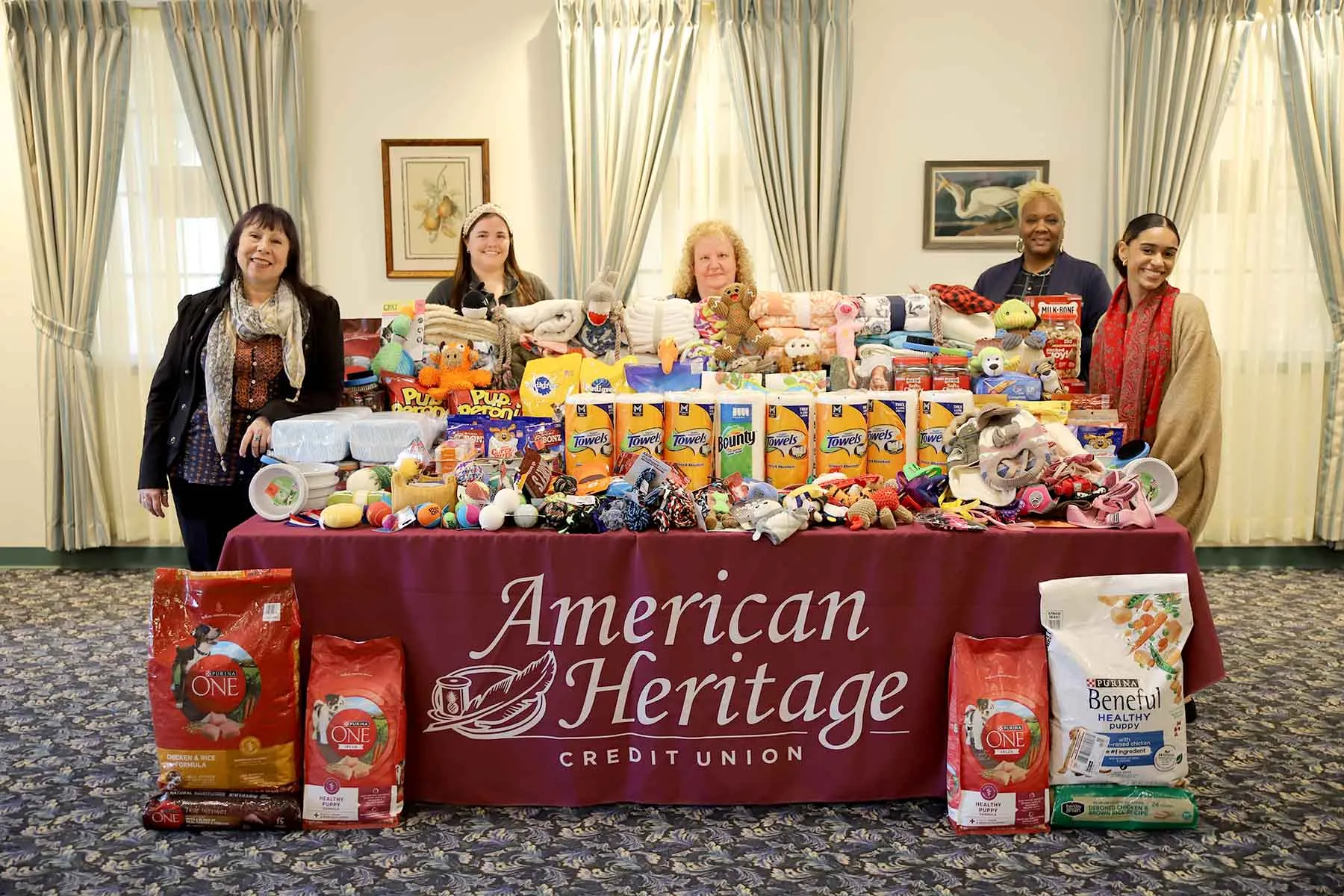 American Heritage volunteers donated time and items to 2025 Paw Pals Program