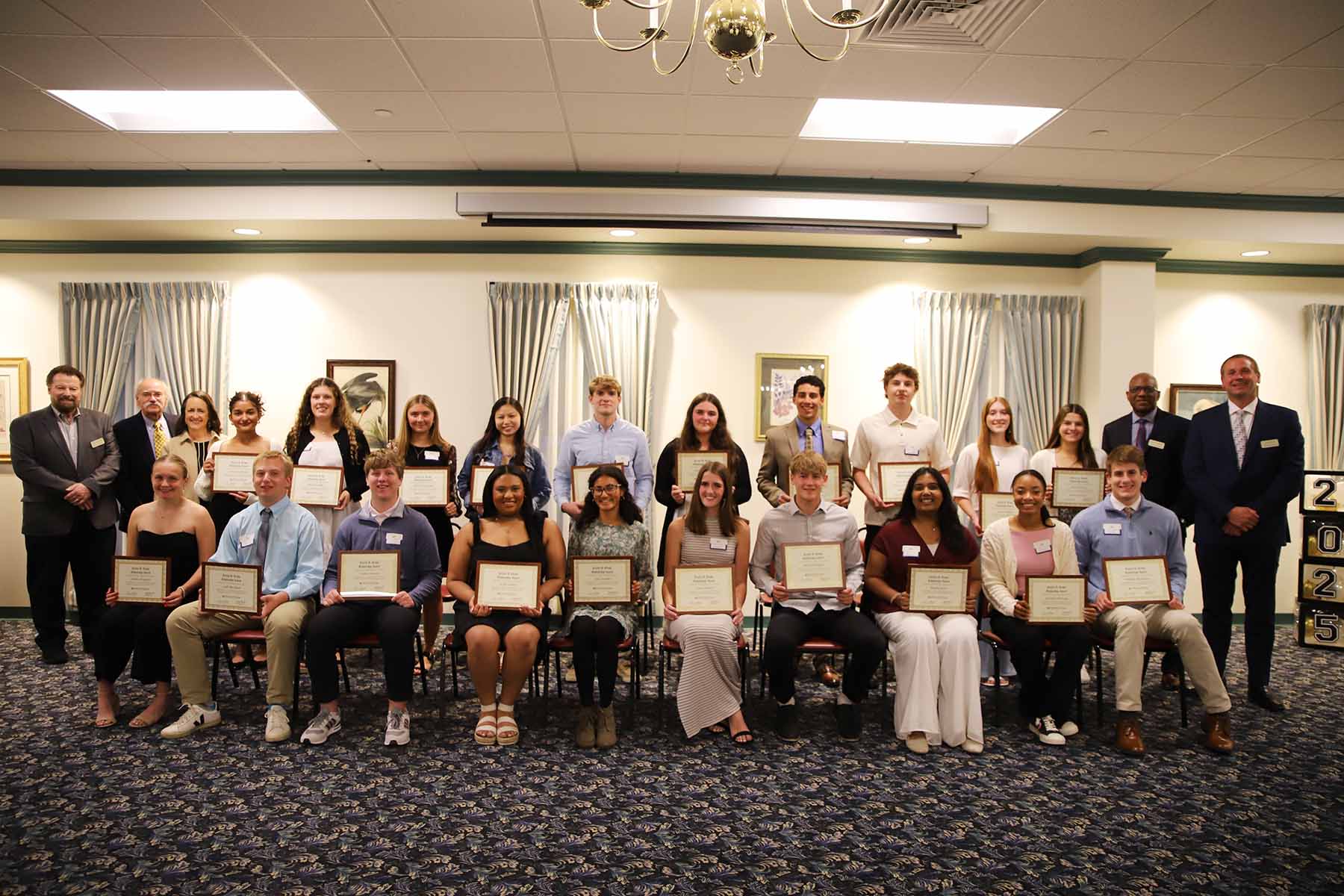 The winners of the 2025 Cecilia B. Grady Scholarship Program, pictured at the annual Scholarship Dinner.