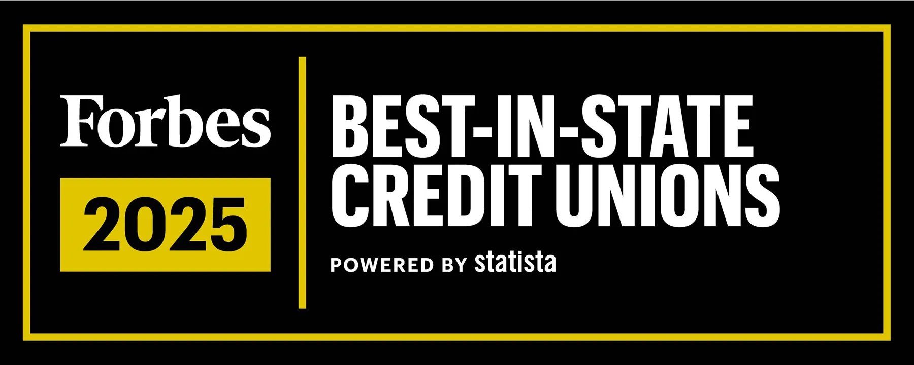 Forbes Best-in-State Credit Union Logo 2025