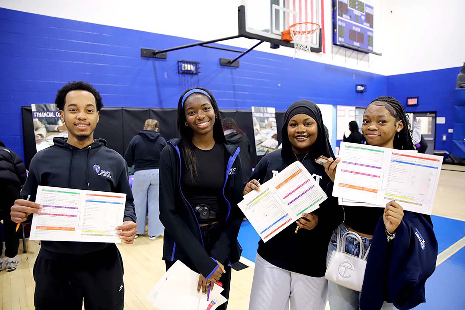 Students from MaST Charter High School Participating in the Financial Reality Fair