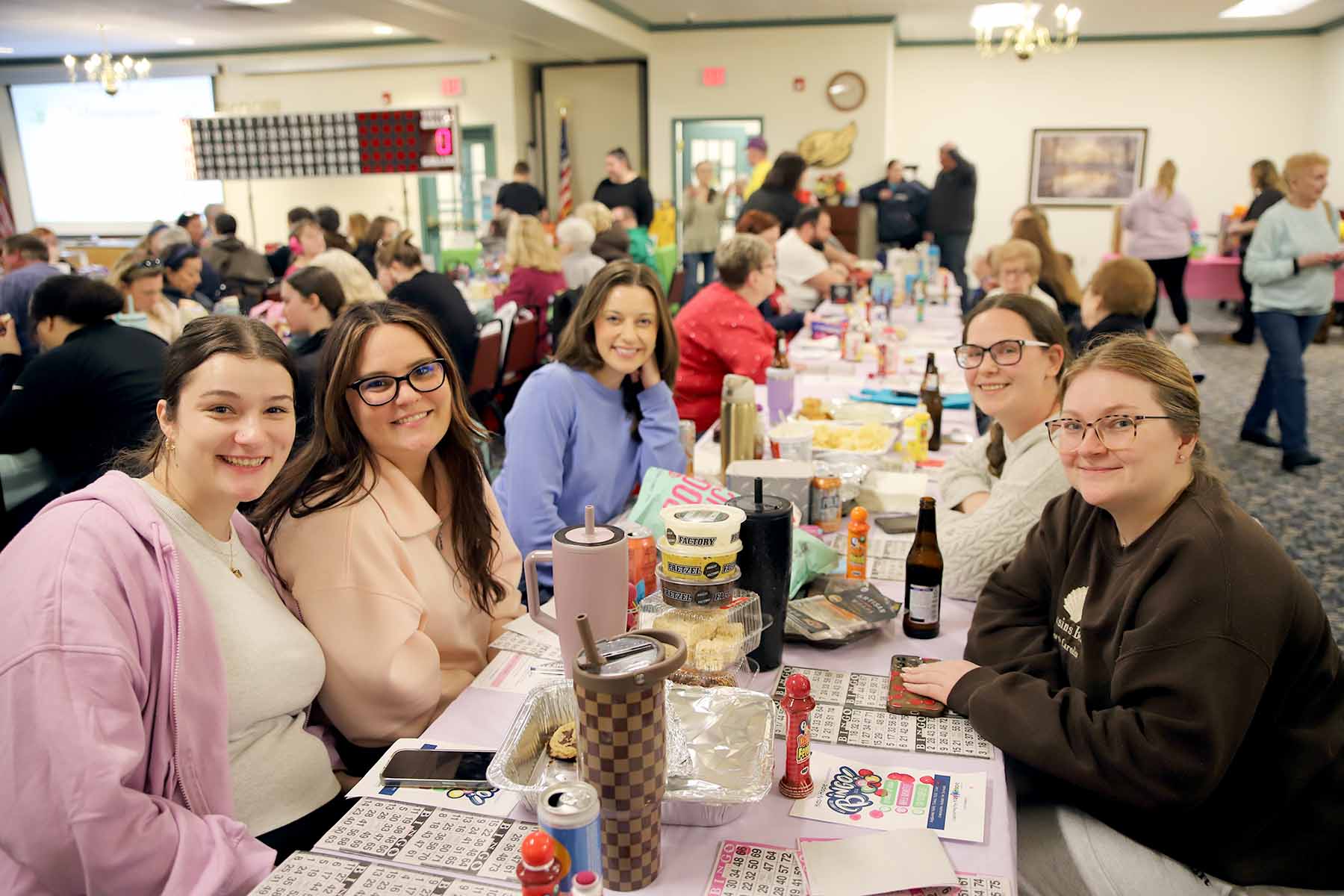 A group of women at the Spring 2026 Purse and Power Tool Bingo event for Kids-N-Hope